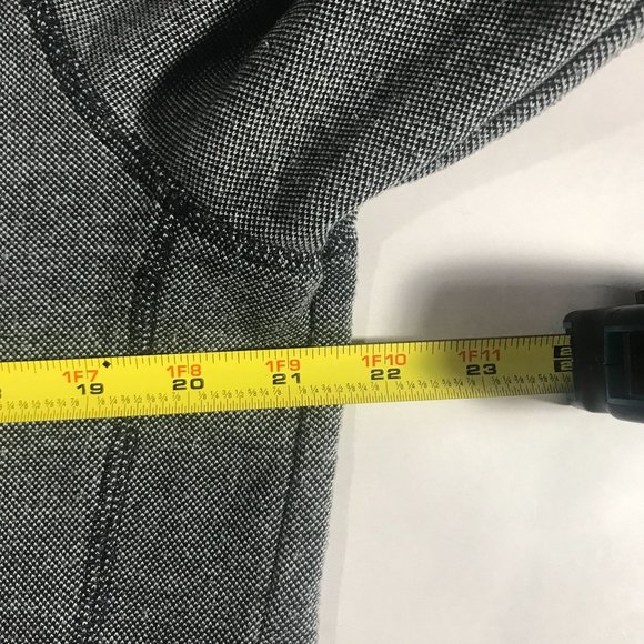 Prince & Fox Women's Medium Grey Black Zip Up Sweatshirt Hoodie - Picture 14 of 16